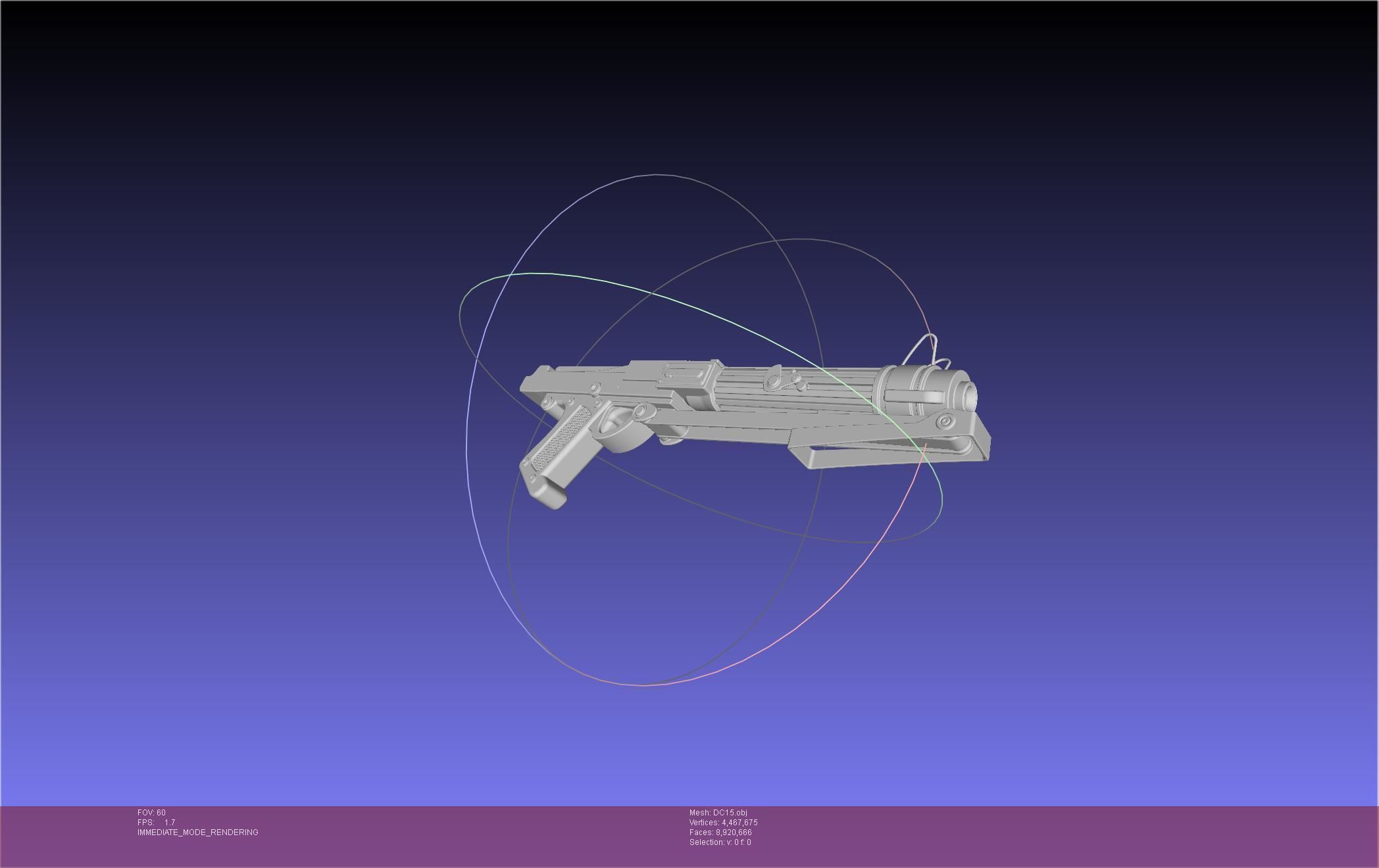 Star Wars DC15 Clone Trooper Blaster 3D model_3