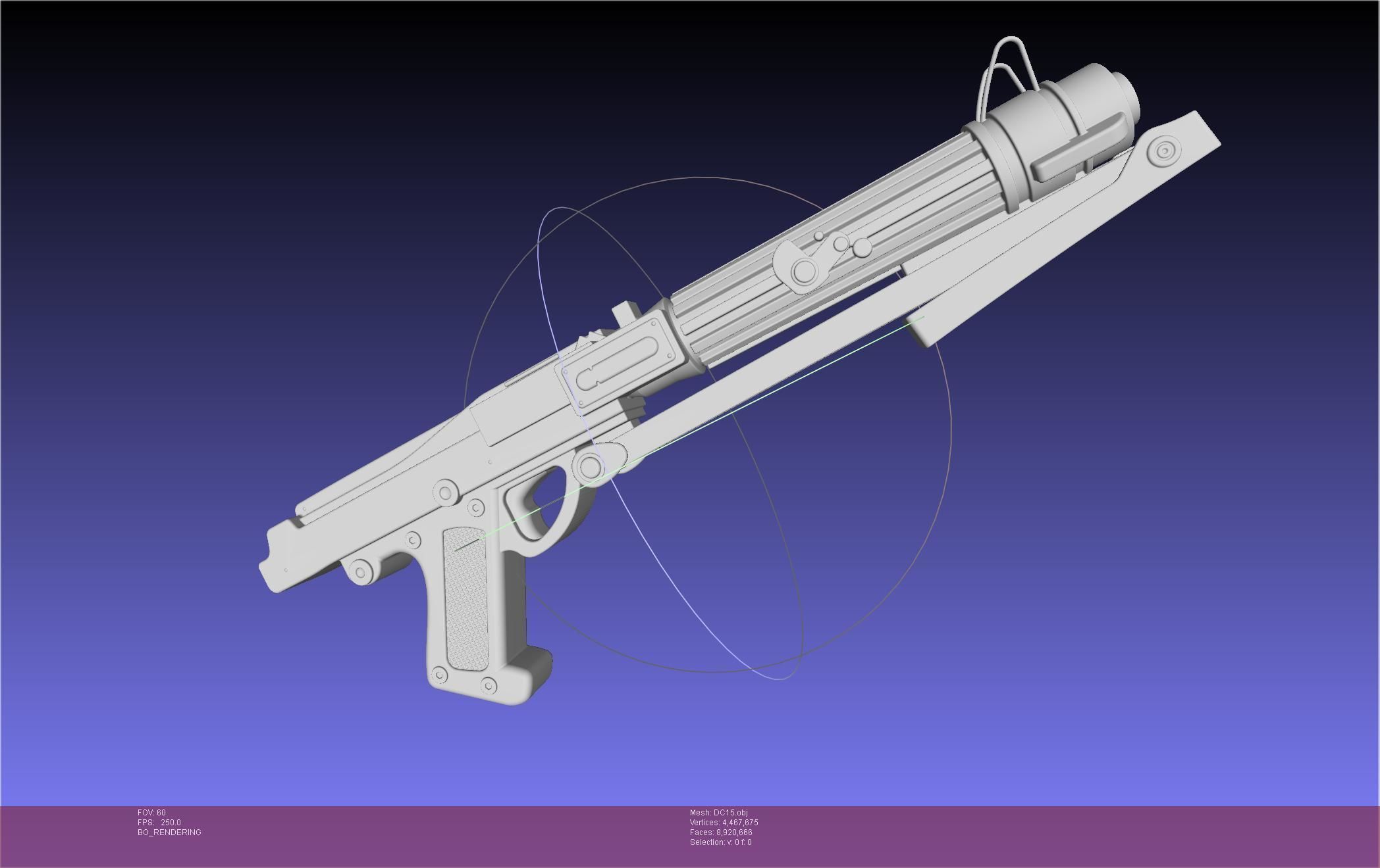Star Wars DC15 Clone Trooper Blaster 3D model_63