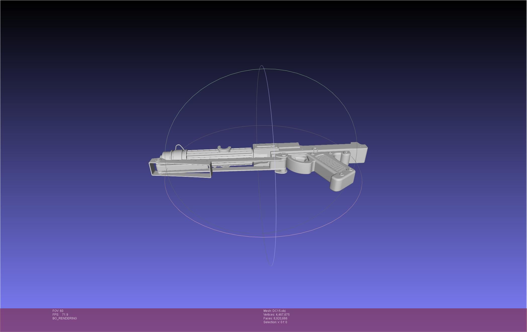 Star Wars DC15 Clone Trooper Blaster 3D model_11