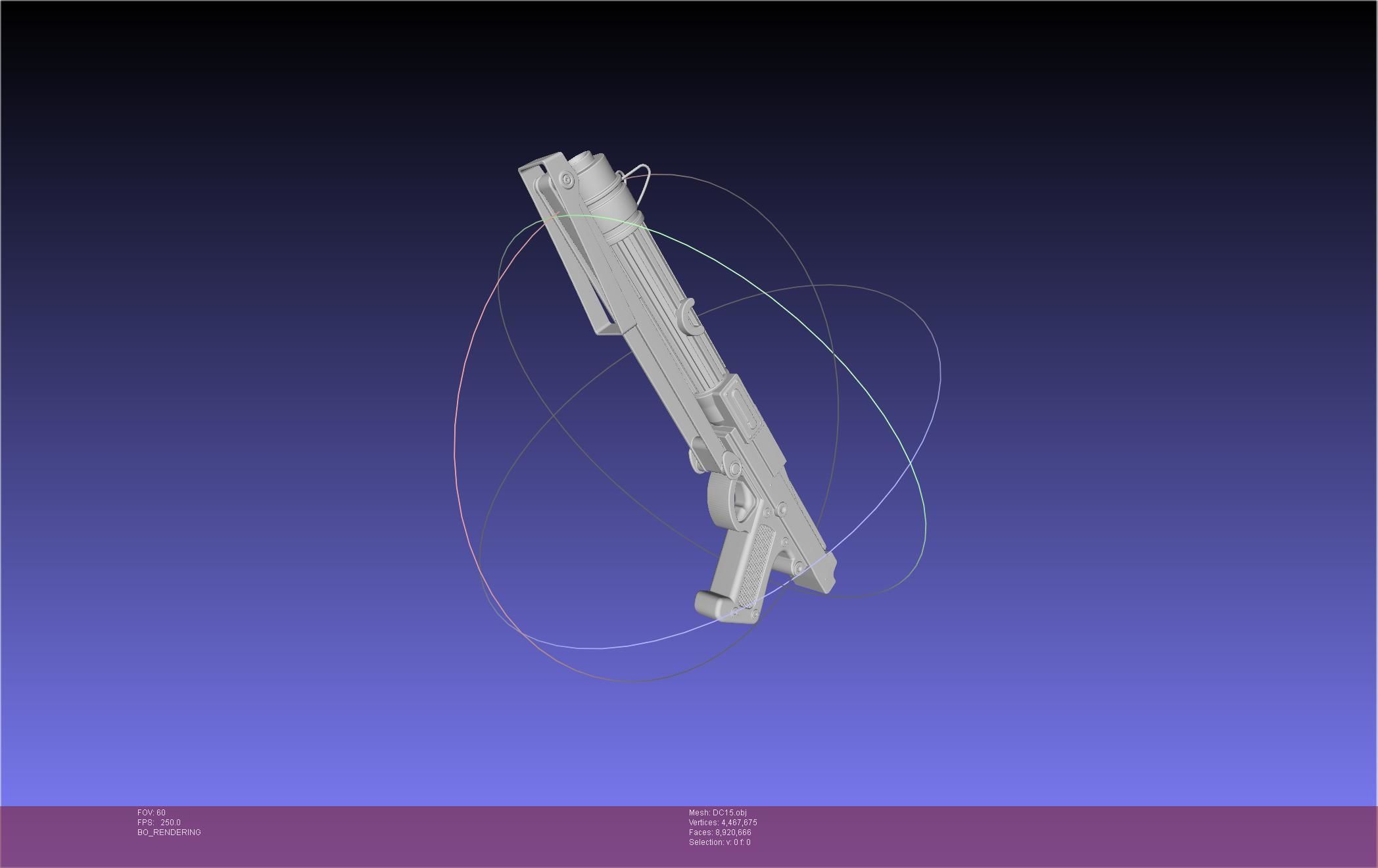 Star Wars DC15 Clone Trooper Blaster 3D model_48