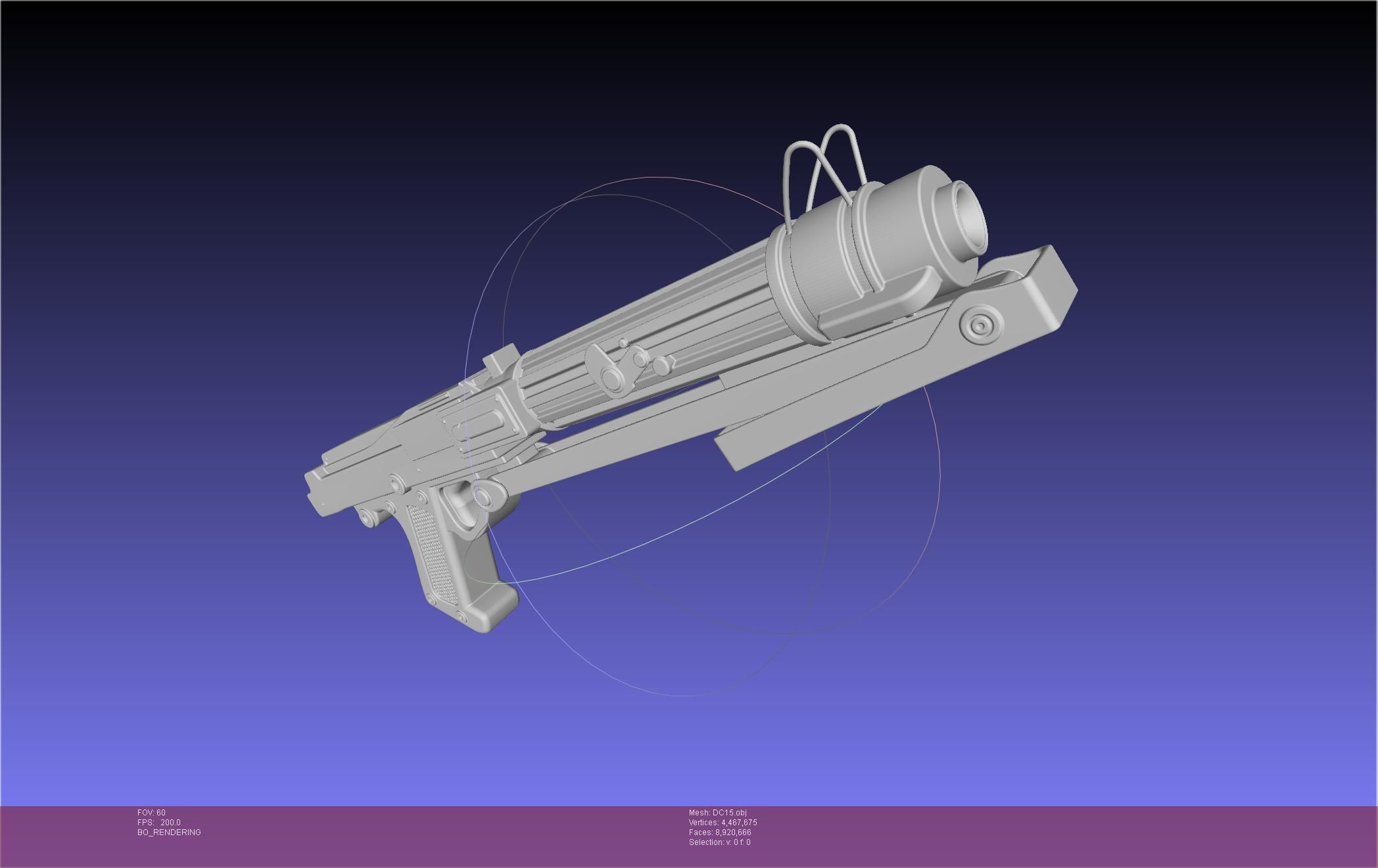 Star Wars DC15 Clone Trooper Blaster 3D model_64