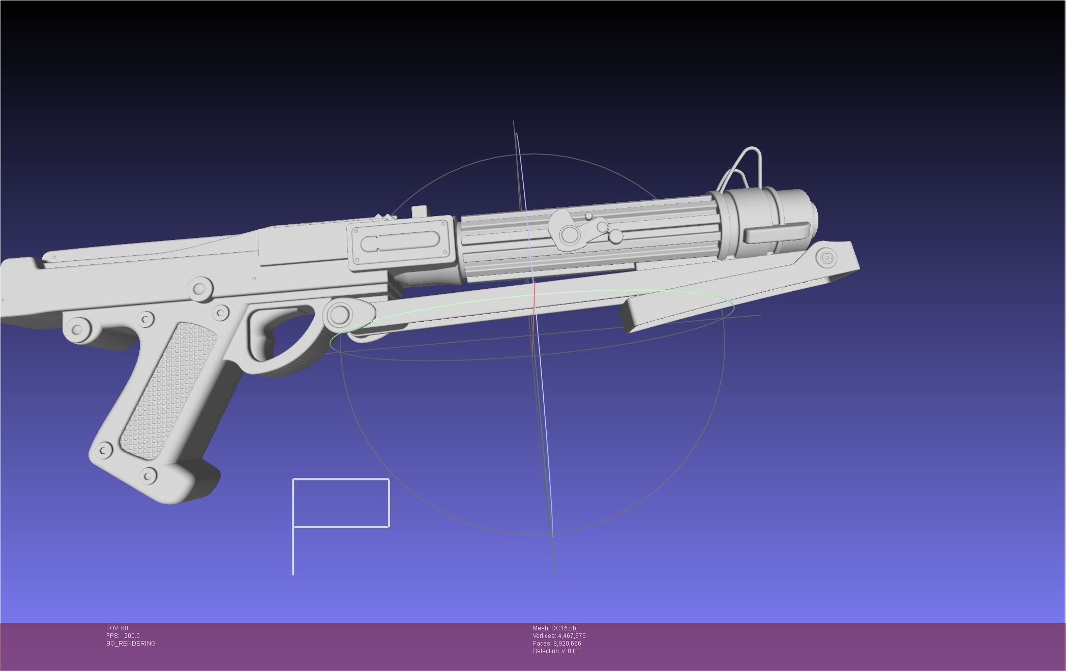 Star Wars DC15 Clone Trooper Blaster 3D model_67