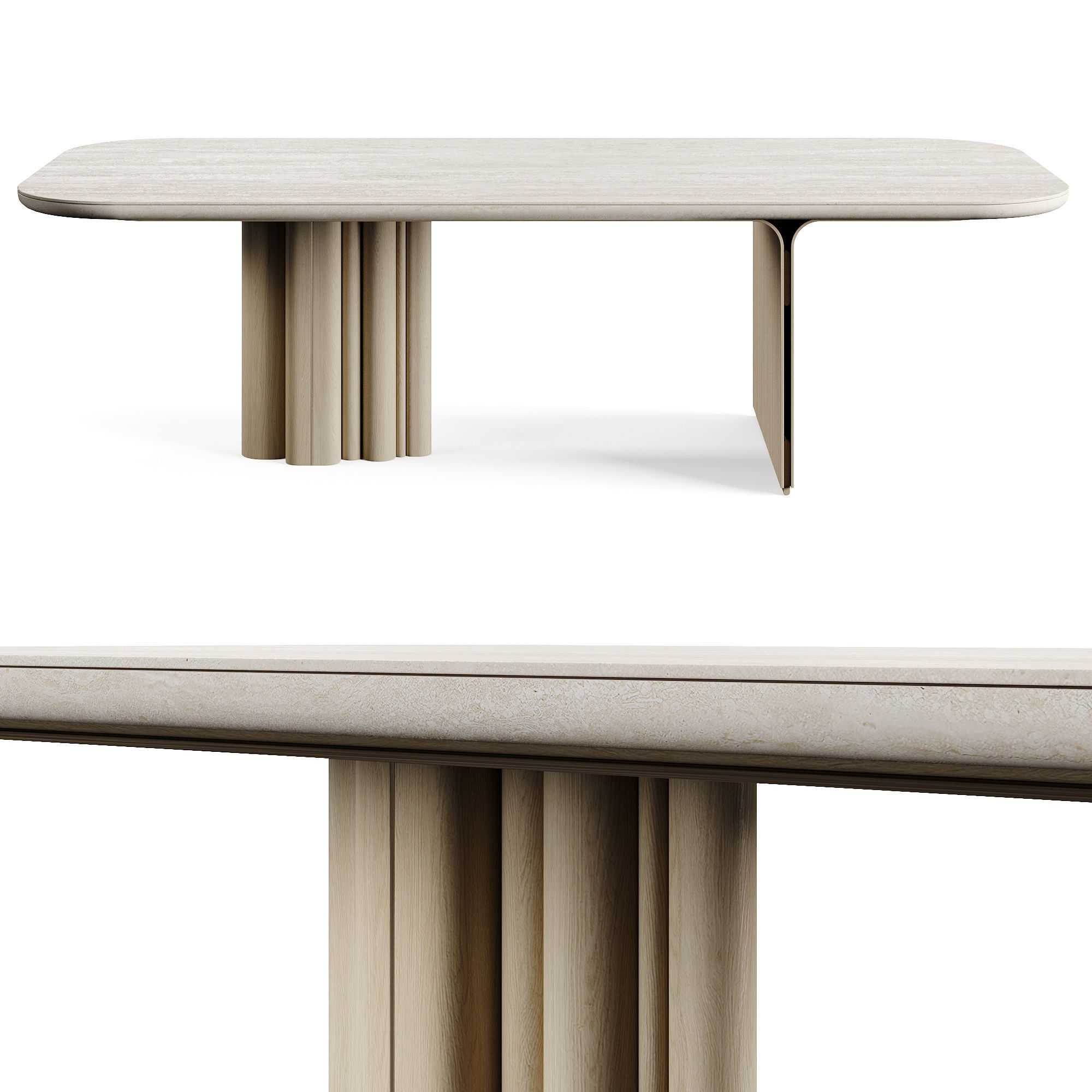 LuxLucia Casa OASIS V280DT1 Dining Table 3D model_1