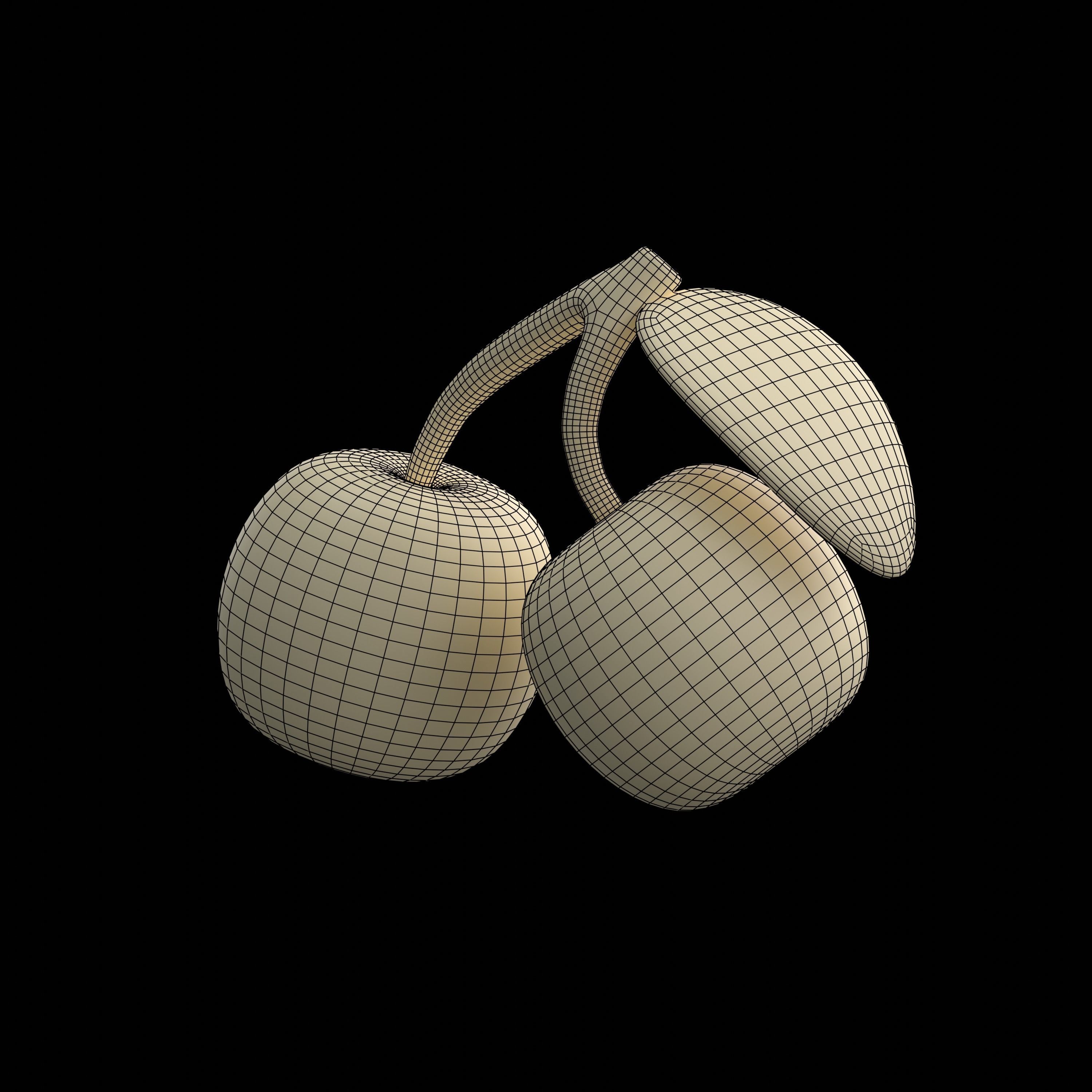 cherry 3D model_1