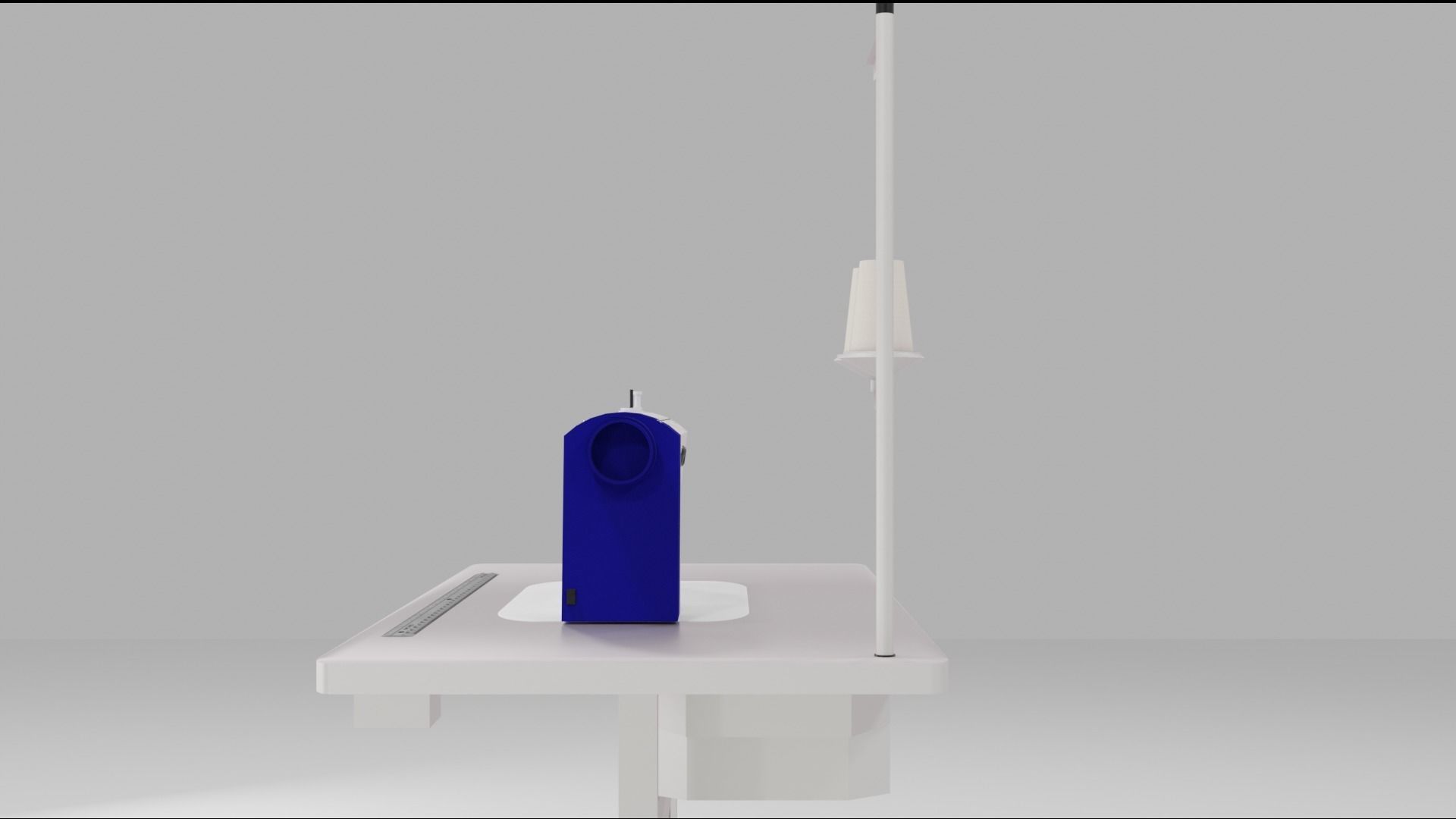 industrial low poly sewing machine Low-poly 3D model_4