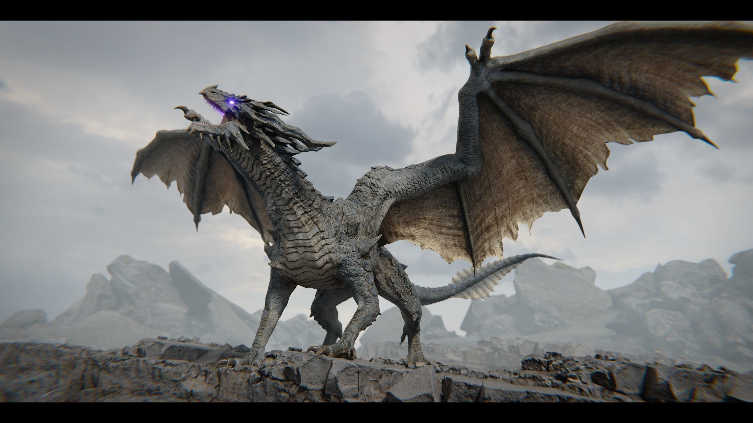 Ancient Dragon  Low-poly 3D model_12