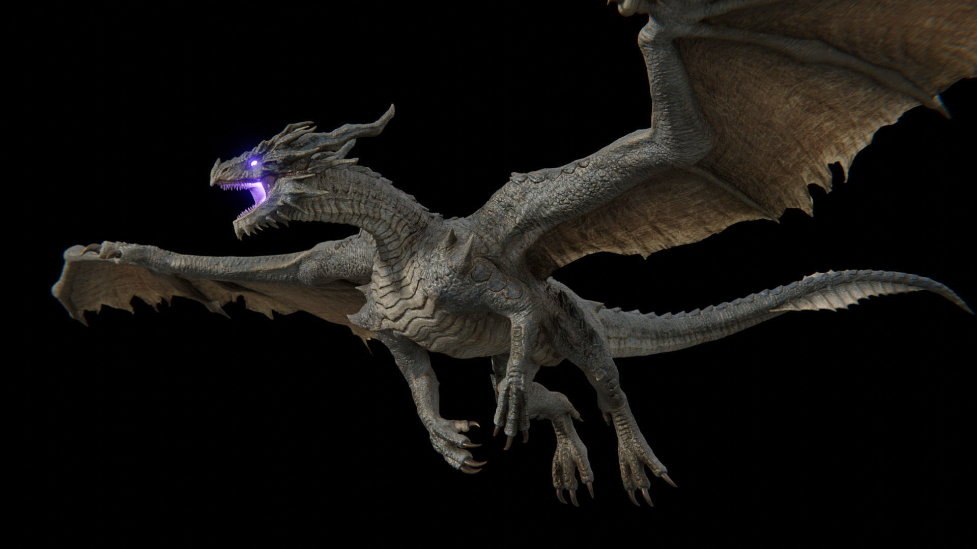 Ancient Dragon  Low-poly 3D model_39