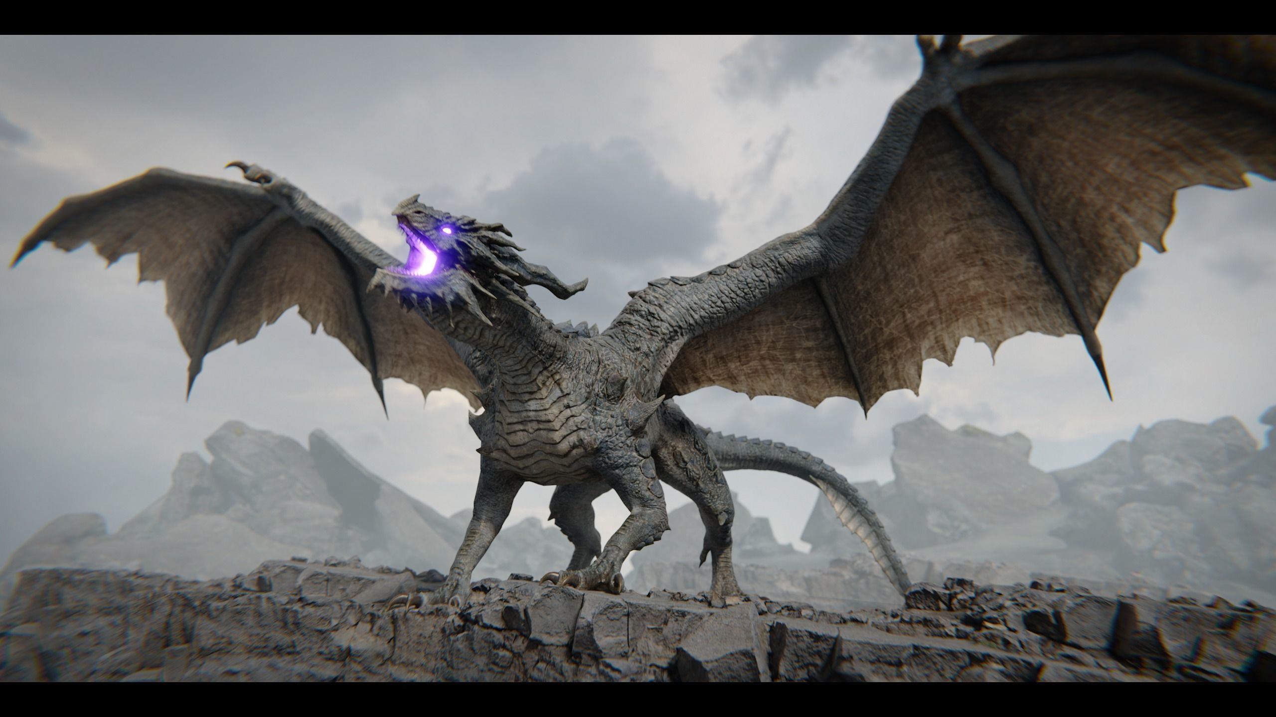 Ancient Dragon  Low-poly 3D model_11