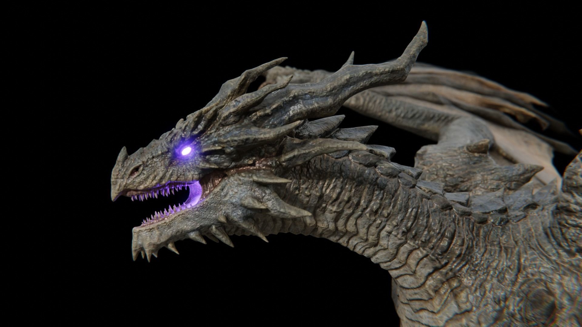 Ancient Dragon  Low-poly 3D model_5