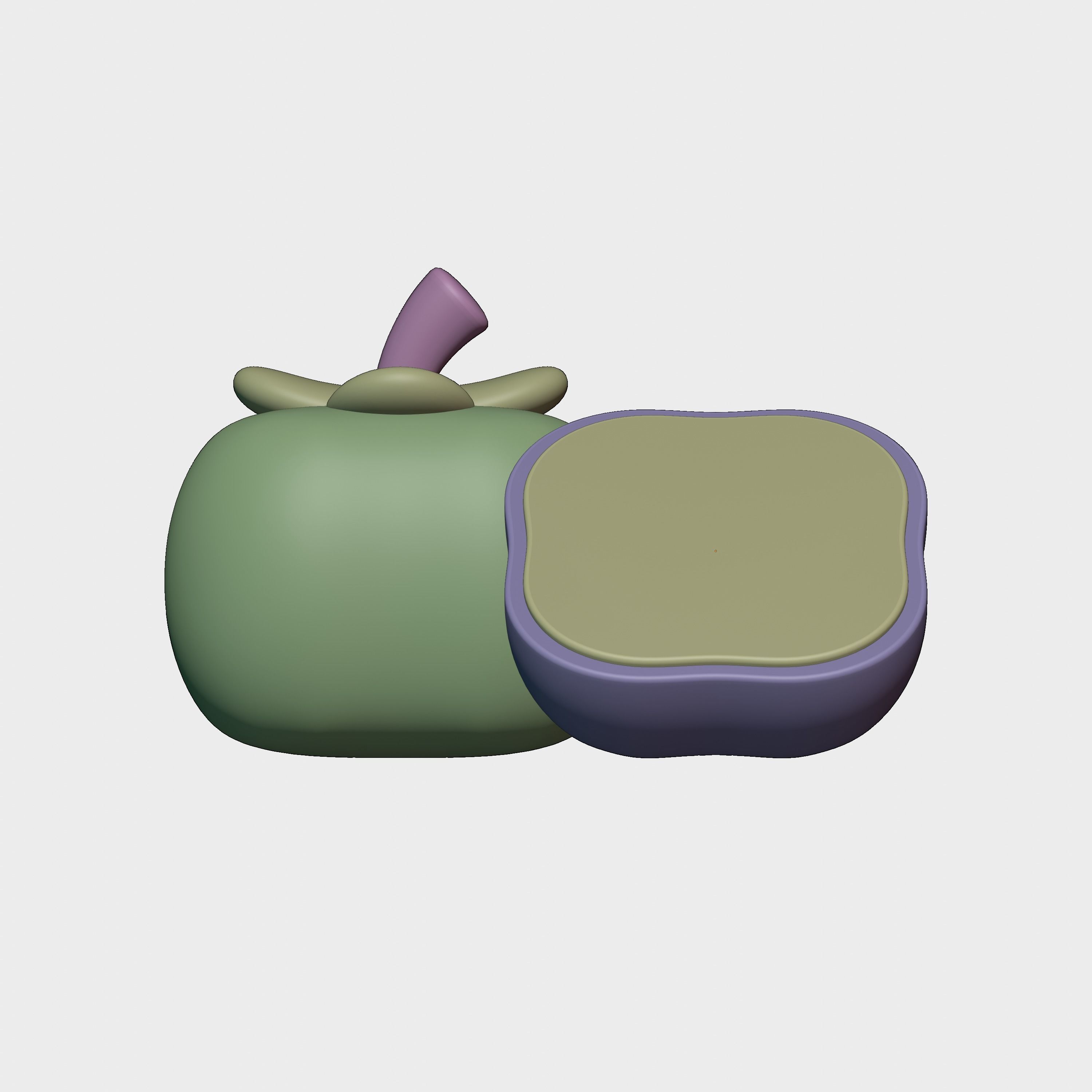 fuyu persimmon  3D model_2