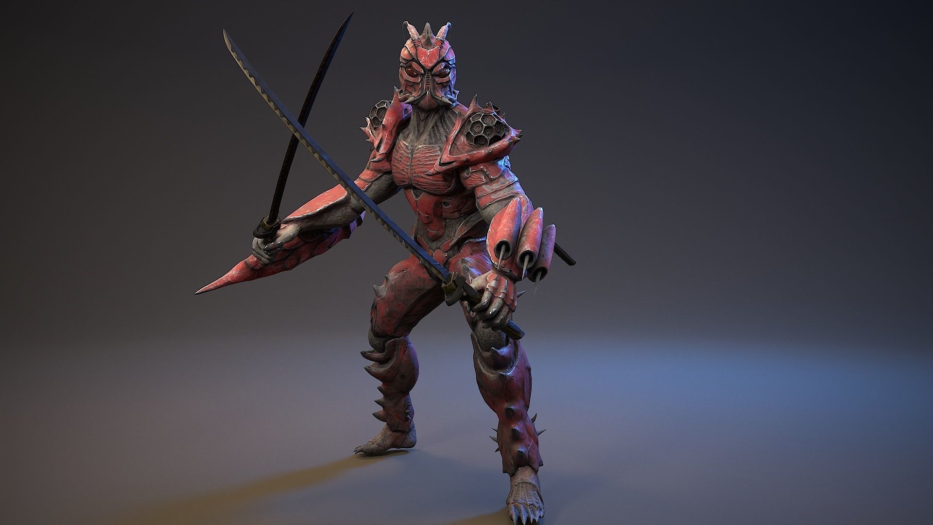 Armored Beetle 5 Low-poly 3D model_7