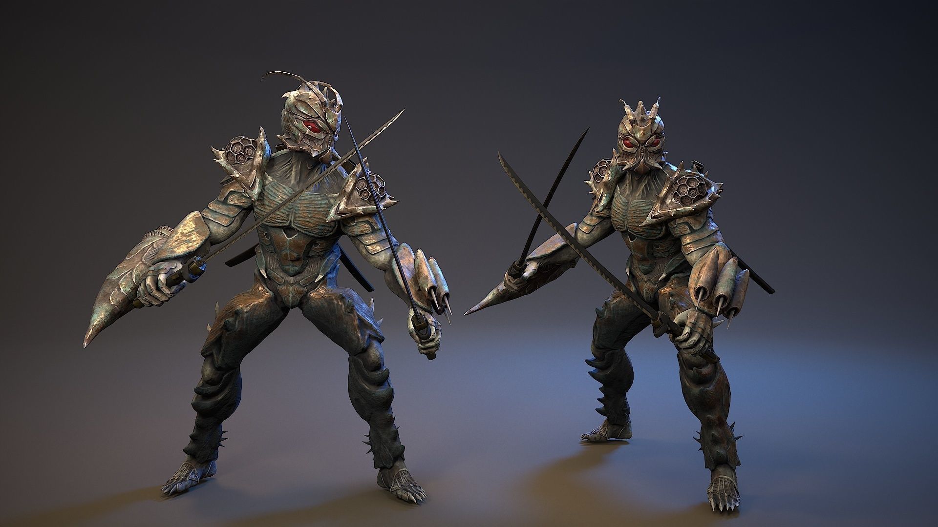 Armored Beetle 5 Low-poly 3D model_8