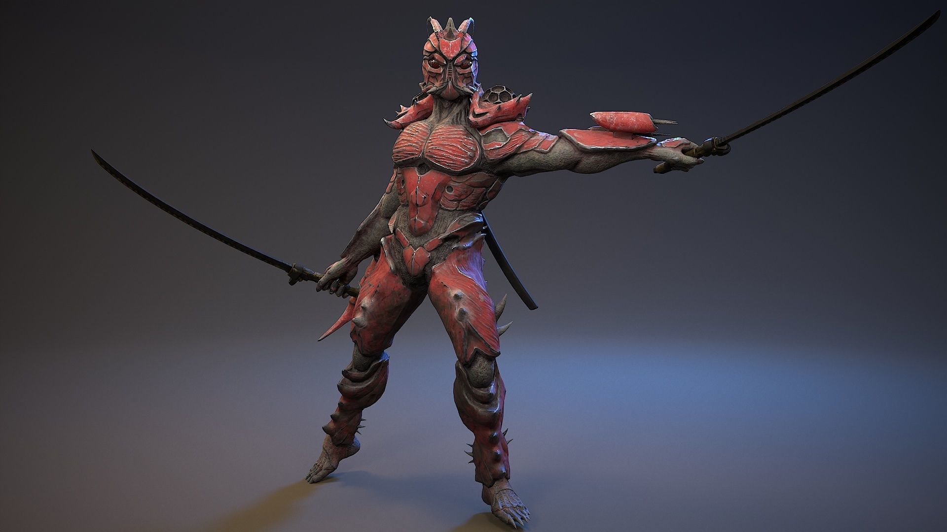 Armored Beetle 5 Low-poly 3D model_16