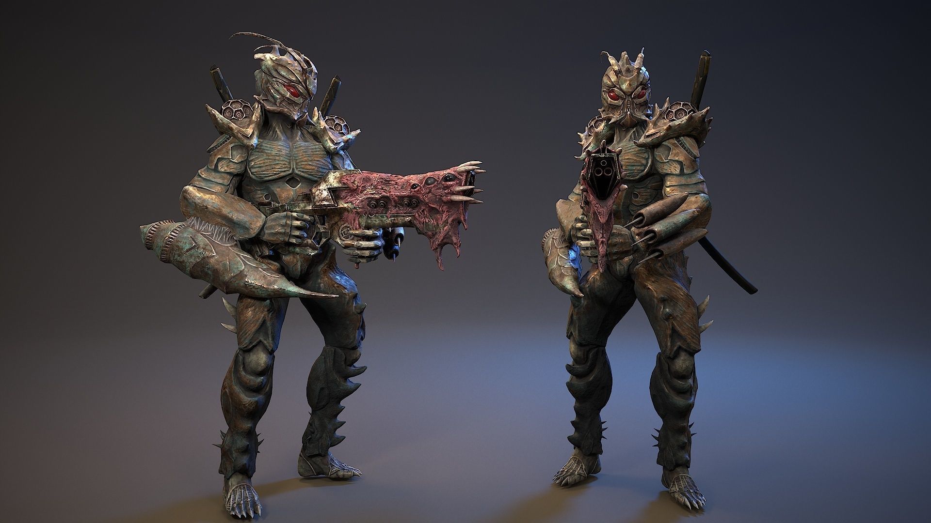 Armored Beetle 5 Low-poly 3D model_14