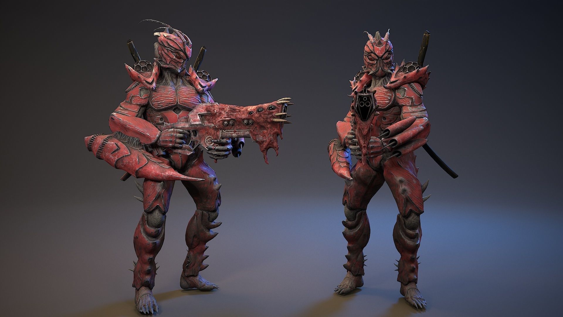 Armored Beetle 5 Low-poly 3D model_11