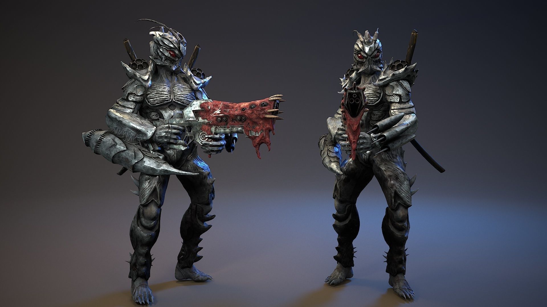 Armored Beetle 5 Low-poly 3D model_13