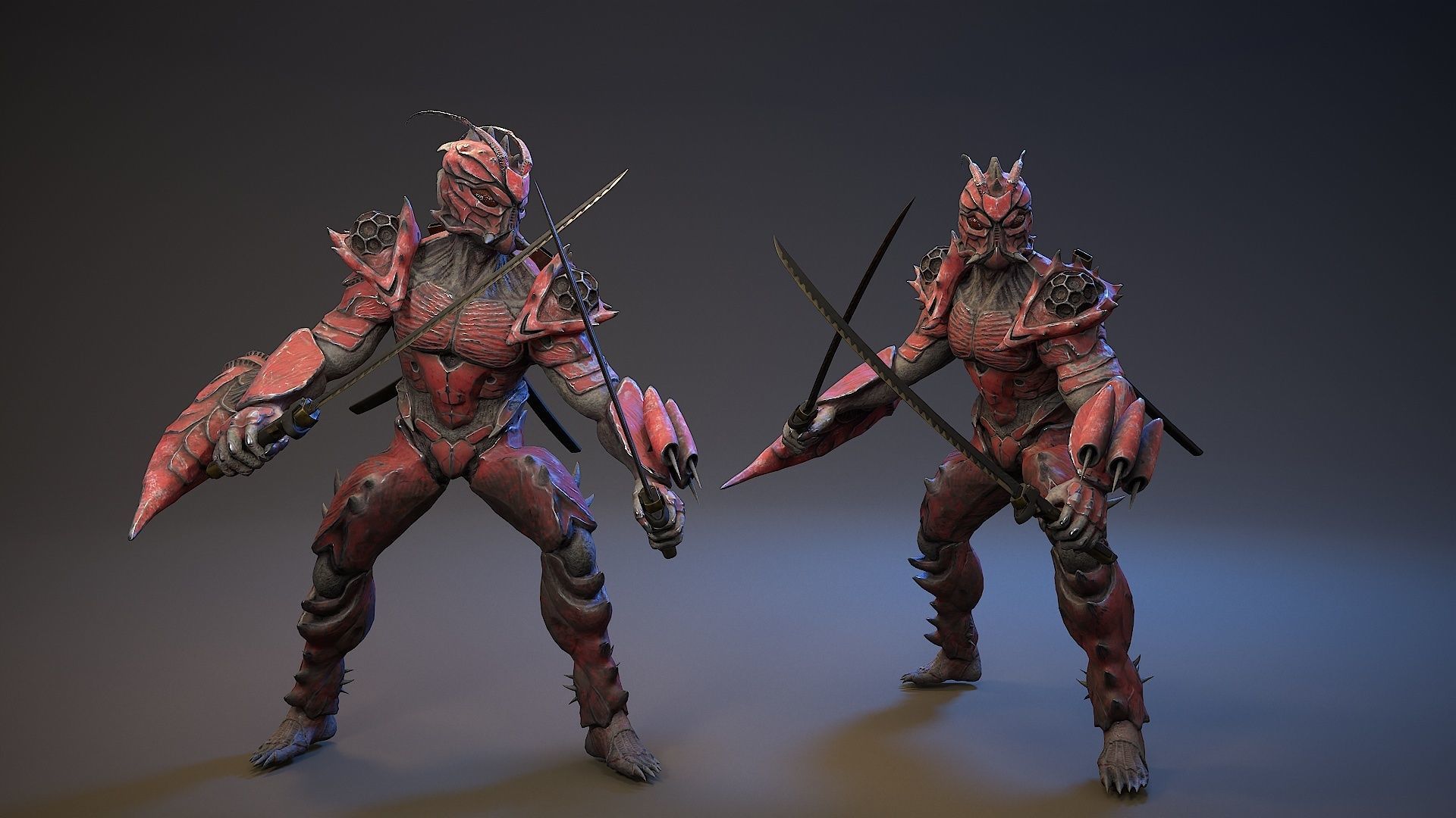 Armored Beetle 5 Low-poly 3D model_6