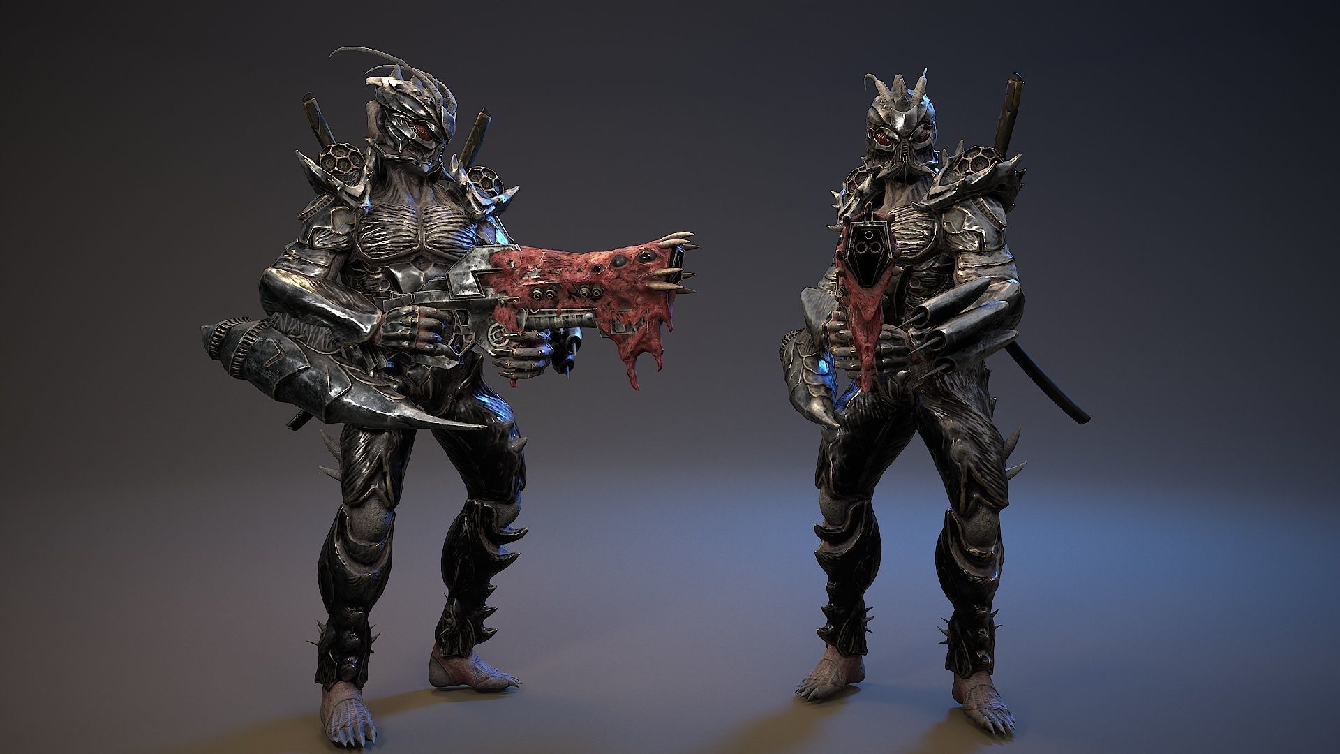 Armored Beetle 5 Low-poly 3D model_12