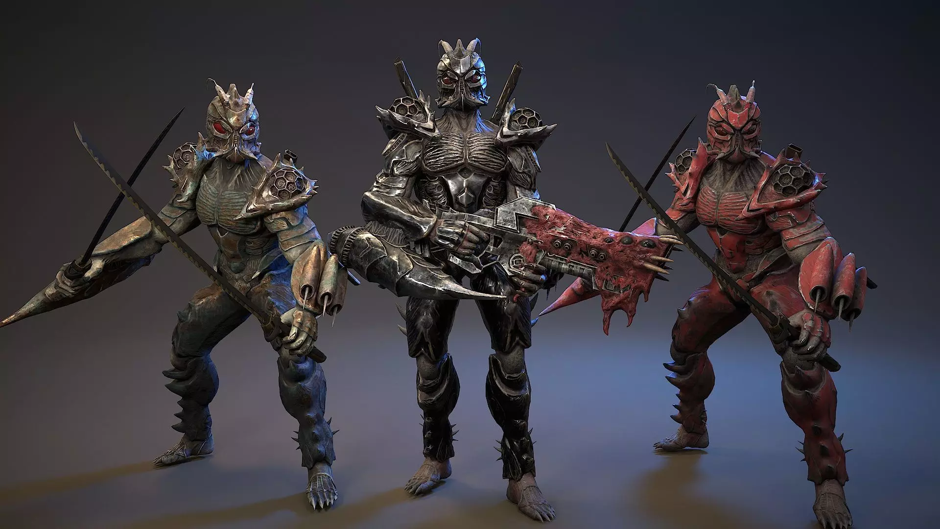 Armored Beetle 5 Low-poly 3D model_0