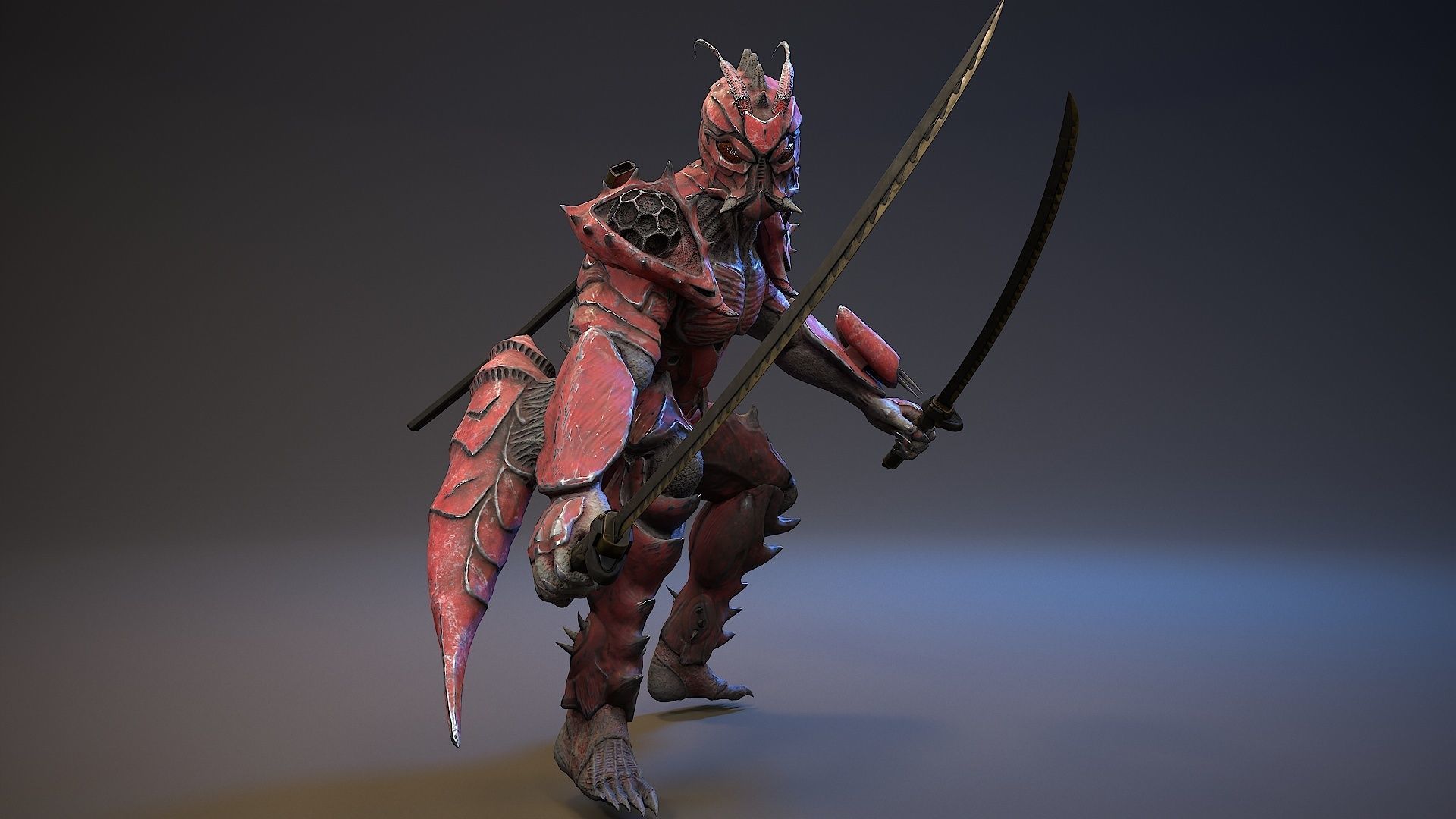 Armored Beetle 5 Low-poly 3D model_15