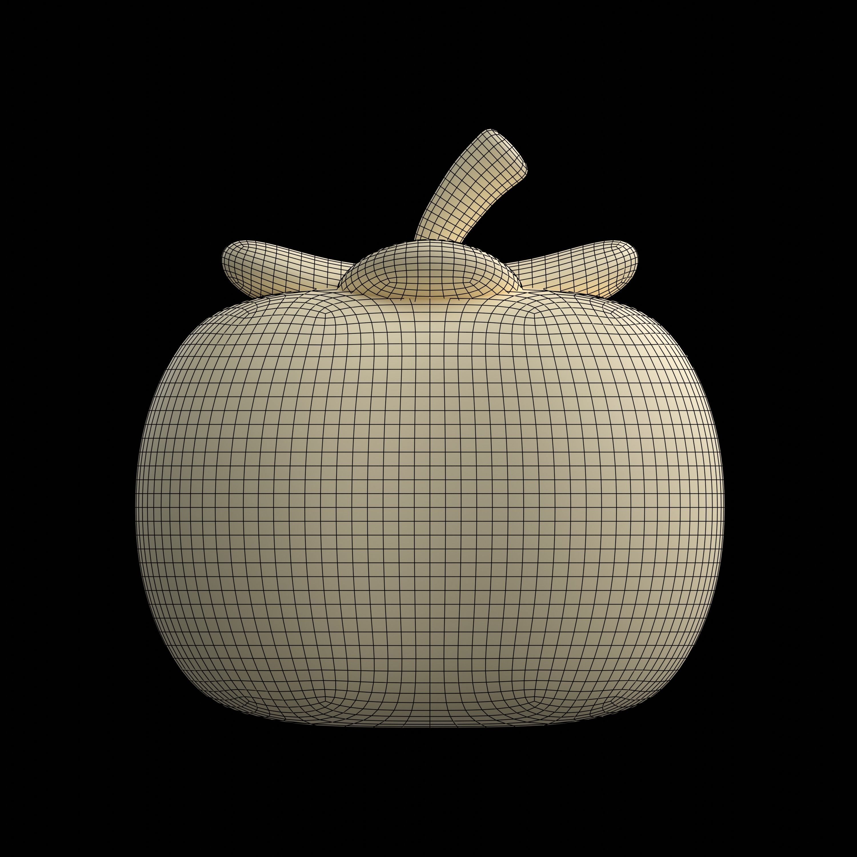 Fuyu Persimmon 3D model_1