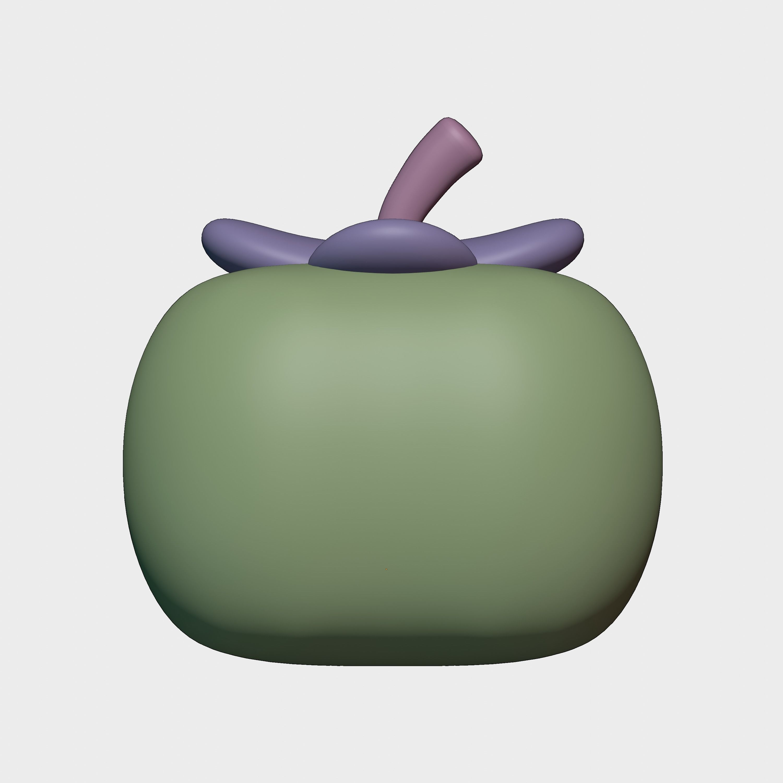 Fuyu Persimmon 3D model_2