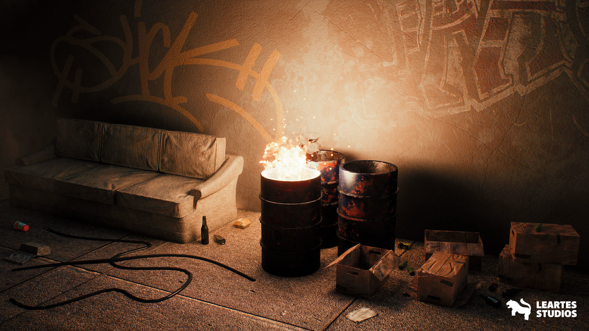 Neo Tokyo Cyberpunk Environment Low-poly 3D model_14