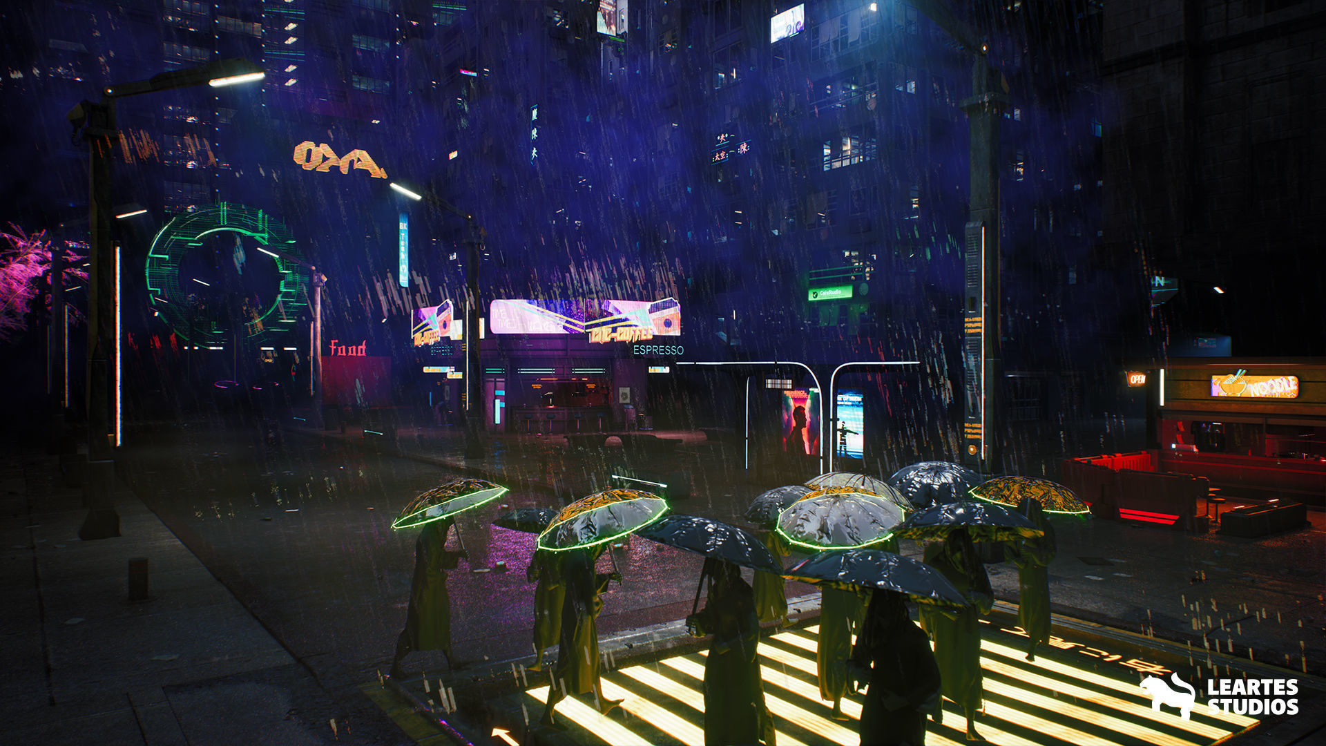 Neo Tokyo Cyberpunk Environment Low-poly 3D model_11