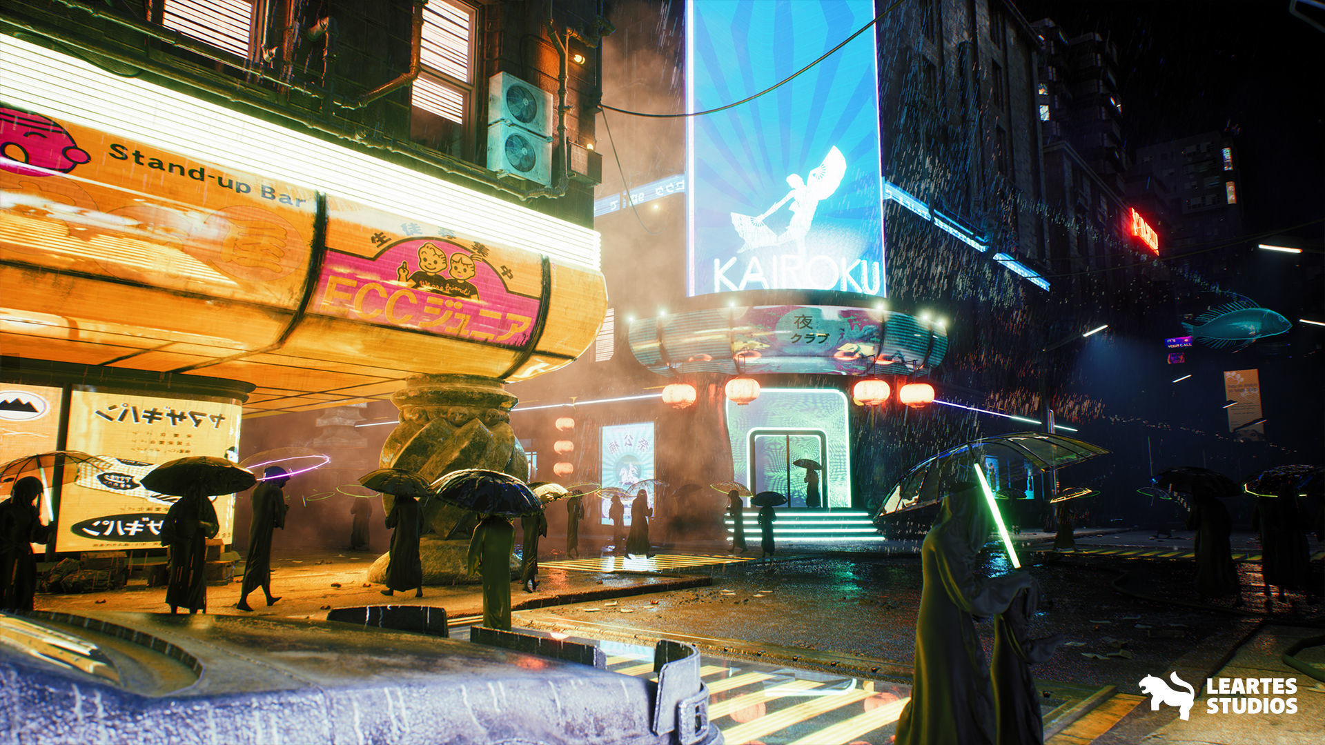 Neo Tokyo Cyberpunk Environment Low-poly 3D model_5