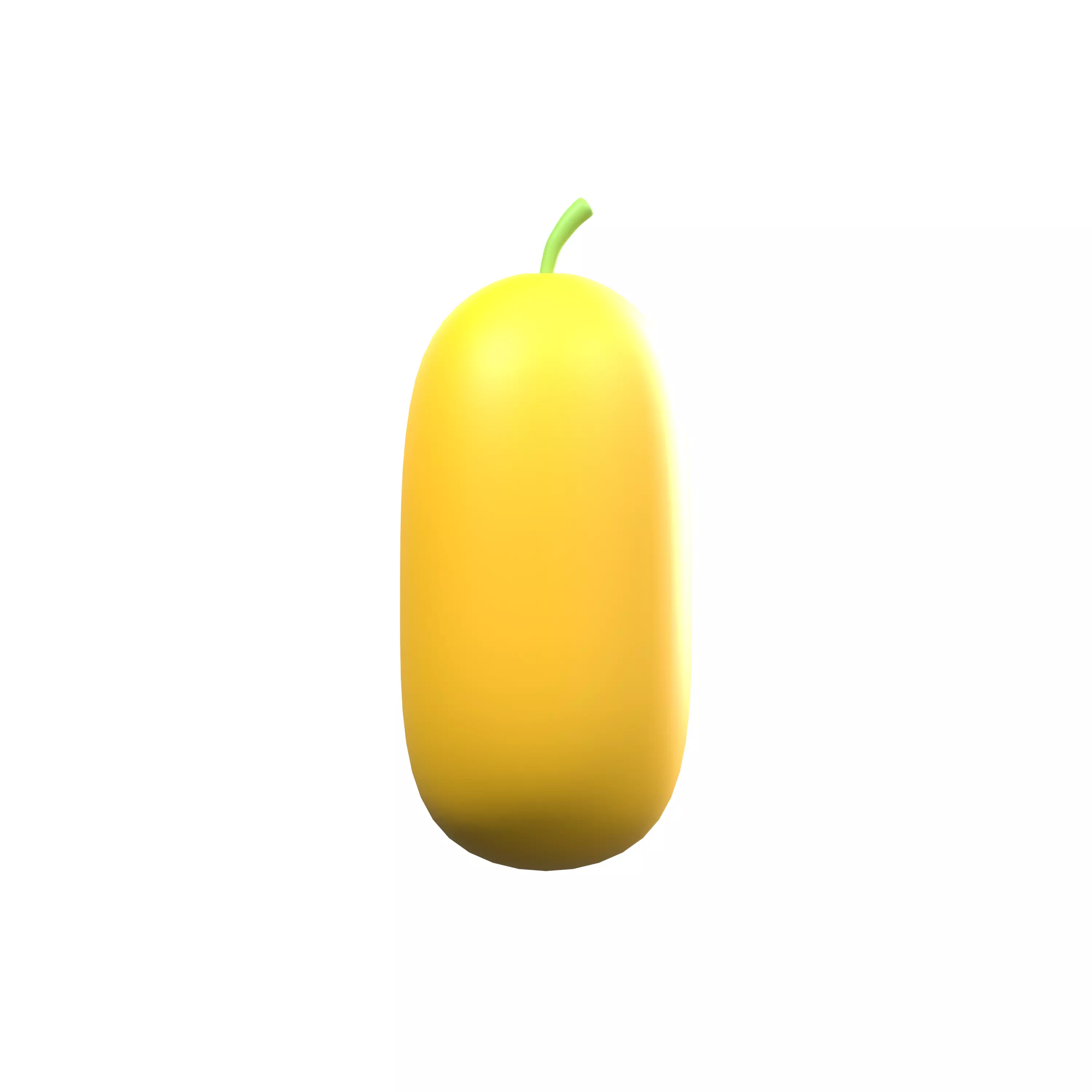 Golden Suri Cucumber 3D model_0