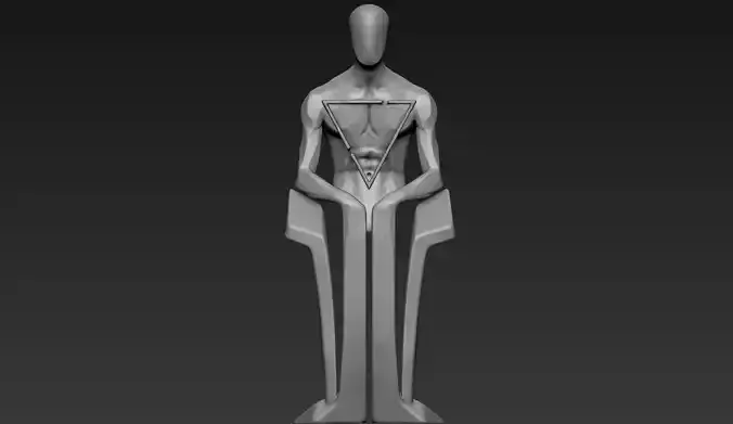 Modern Statue 3D Print Model 3D print model