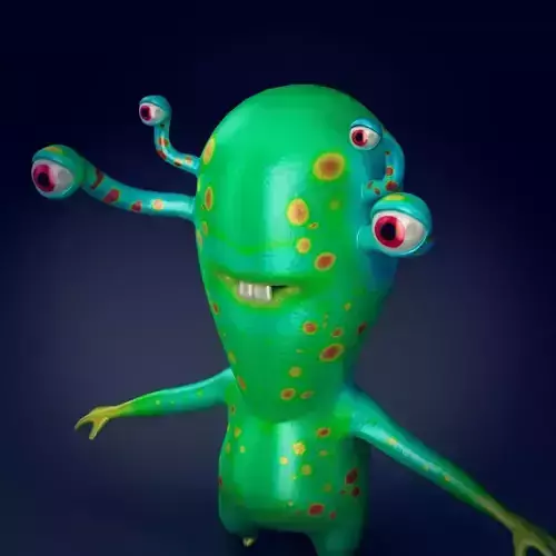 Creature 1 alien 3D model