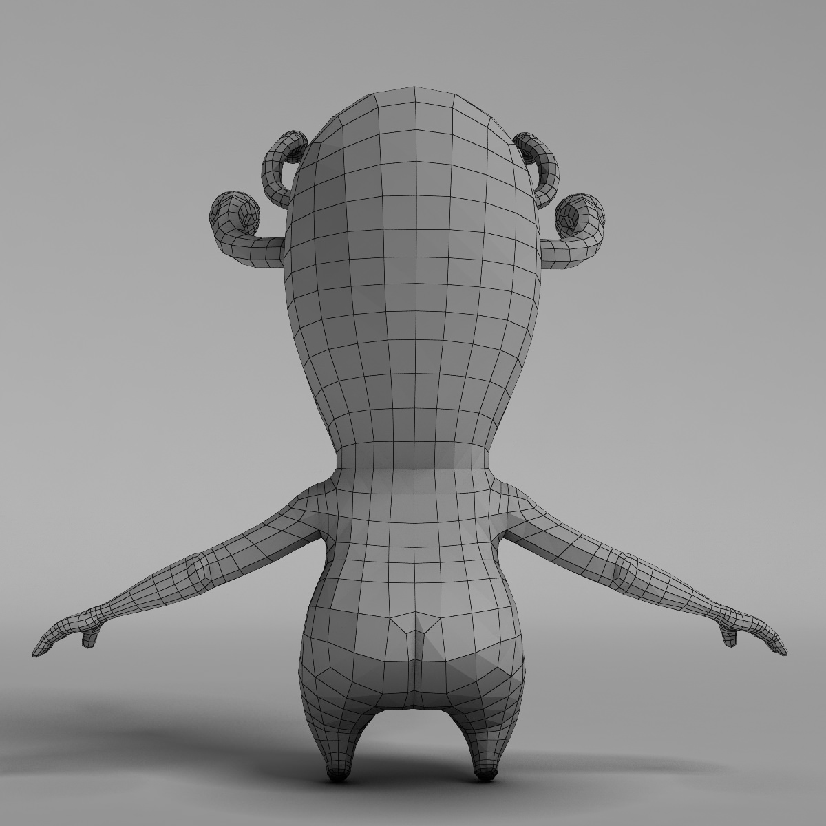 Creature 1 alien 3D model_7