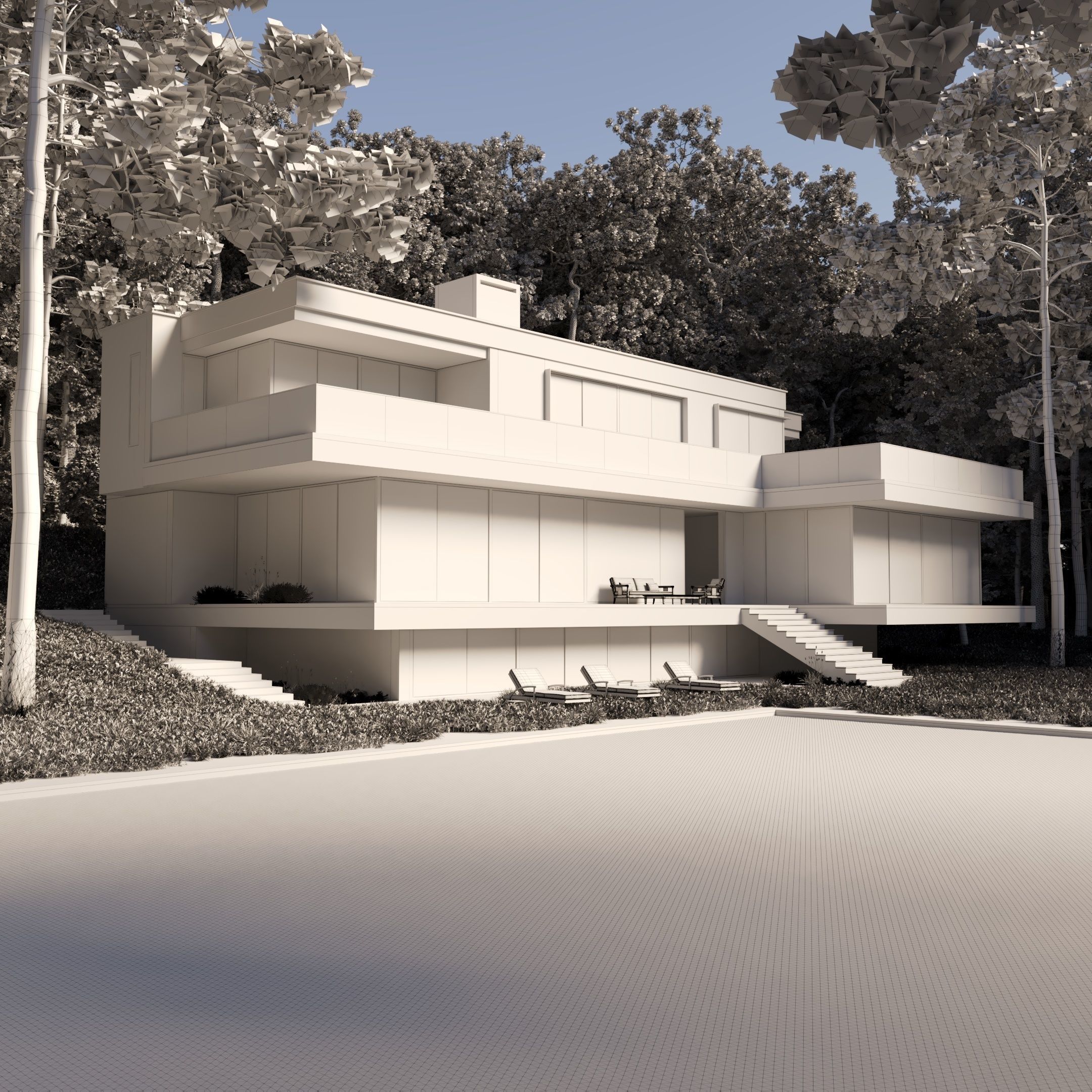 Exterior Scene 3D model_2
