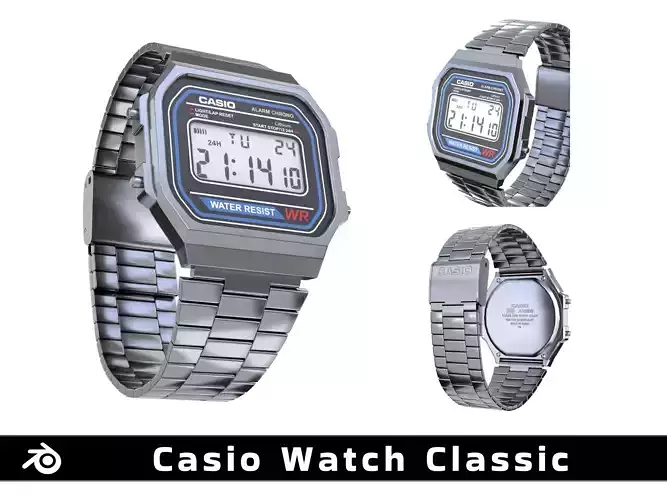 Casio Watch Silver Classic 
