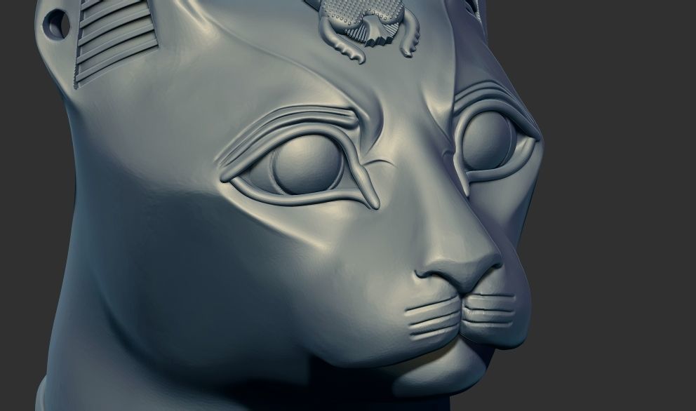Egyptian Cat Goddess Bastet stl 3d printable model  3D print model_10