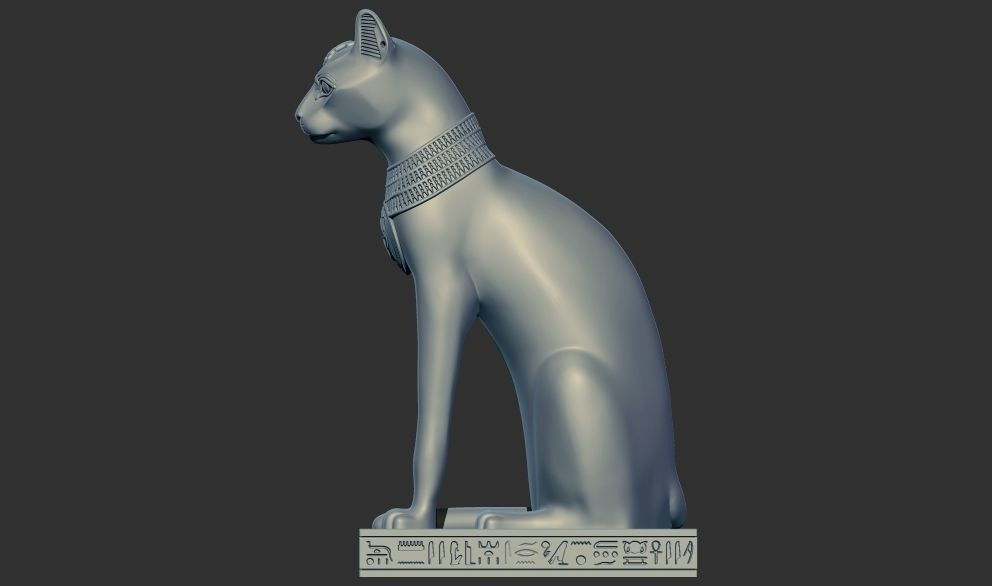 Egyptian Cat Goddess Bastet stl 3d printable model  3D print model_4