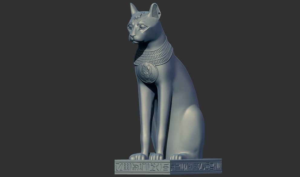 Egyptian Cat Goddess Bastet stl 3d printable model  3D print model_1