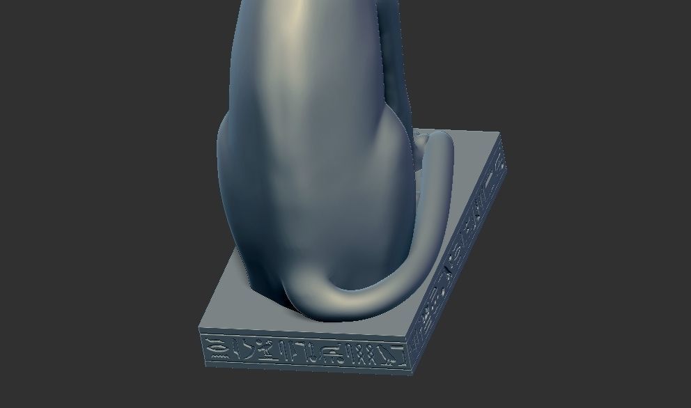 Egyptian Cat Goddess Bastet stl 3d printable model  3D print model_6