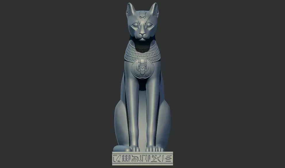 Egyptian Cat Goddess Bastet stl 3d printable model  3D print model_0