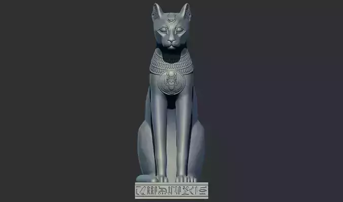  Egyptian Cat Goddess Bastet 3d printable model  3D print model
