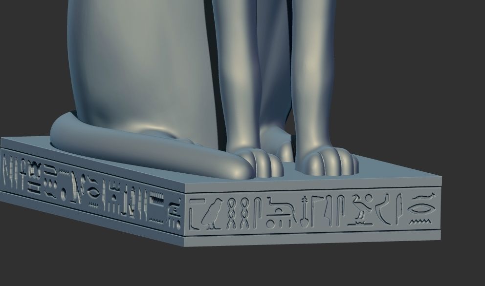 Egyptian Cat Goddess Bastet stl 3d printable model  3D print model_8