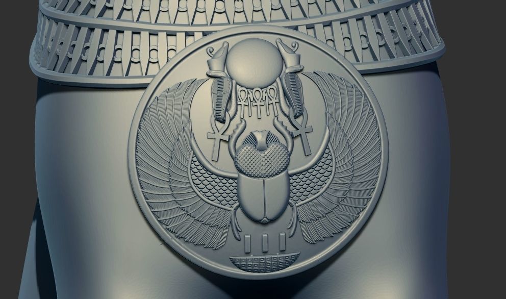 Egyptian Cat Goddess Bastet stl 3d printable model  3D print model_11