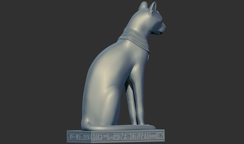 Egyptian Cat Goddess Bastet stl 3d printable model  3D print model_2