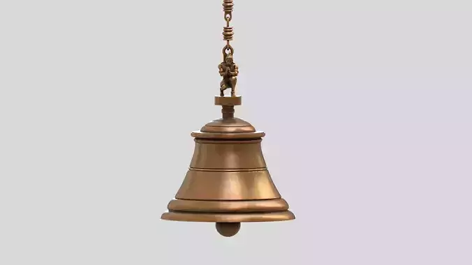 lord hanuman bell 3D model