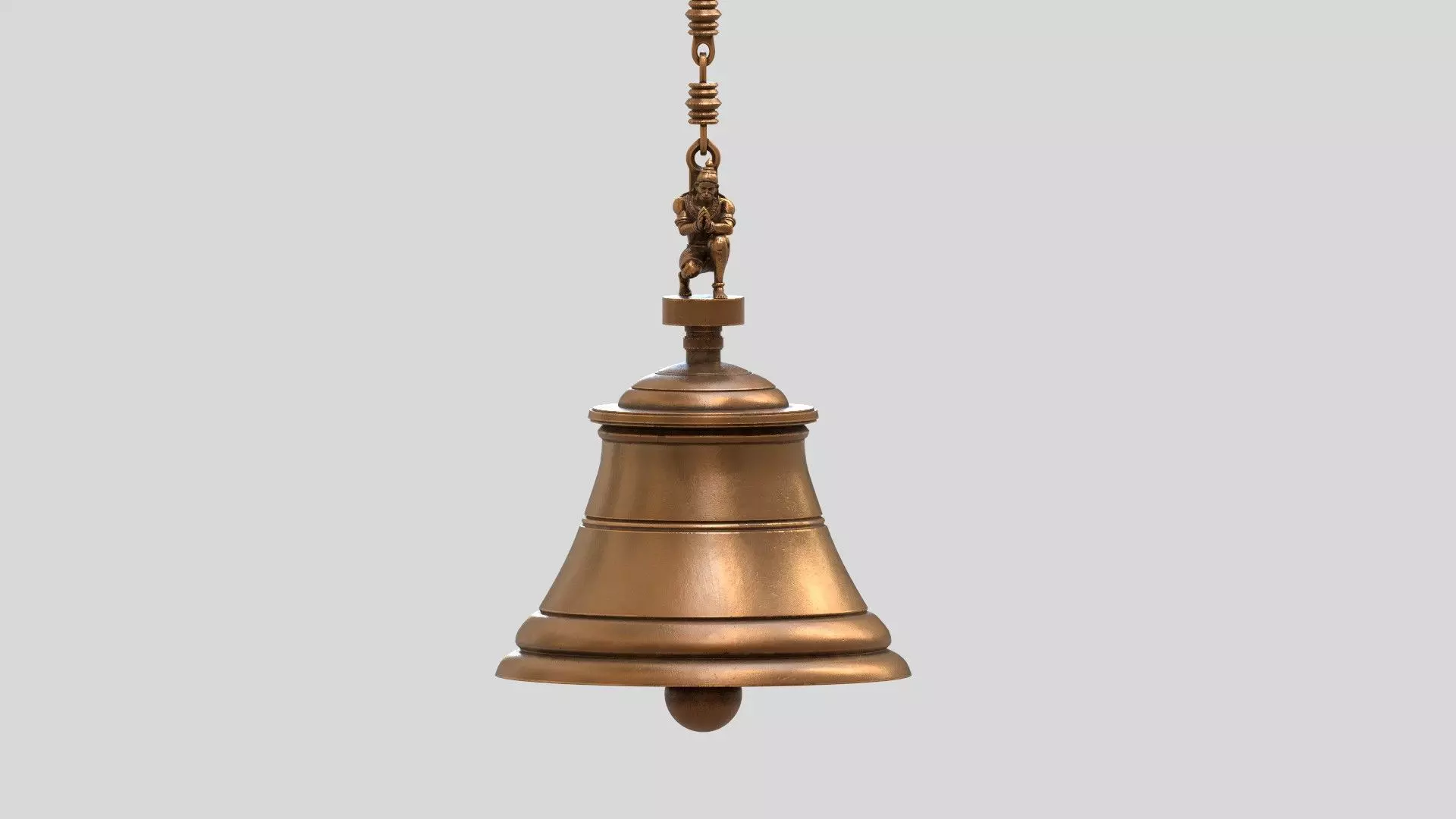 lord hanuman bell 3D model_0