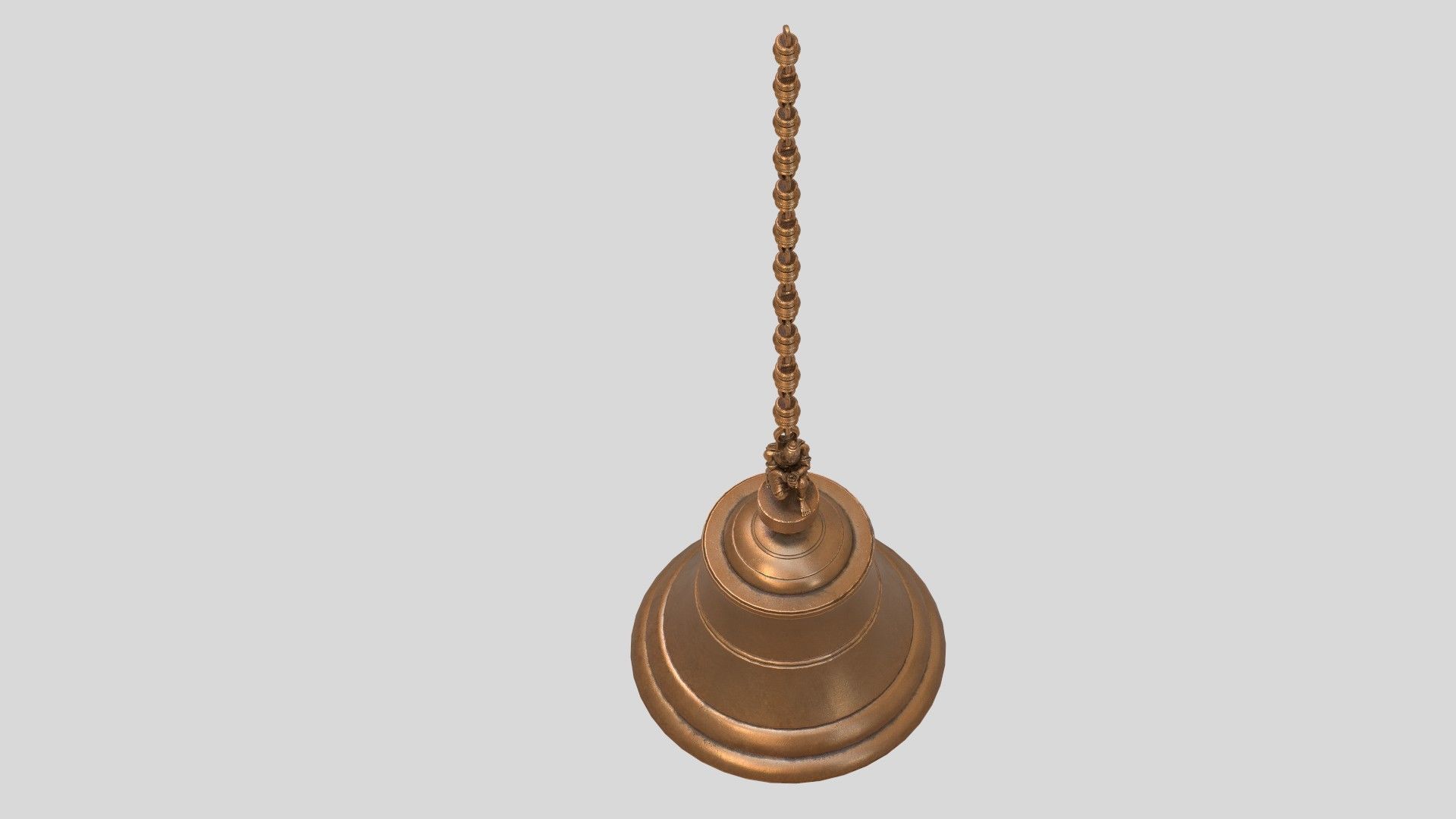 lord hanuman bell 3D model_1