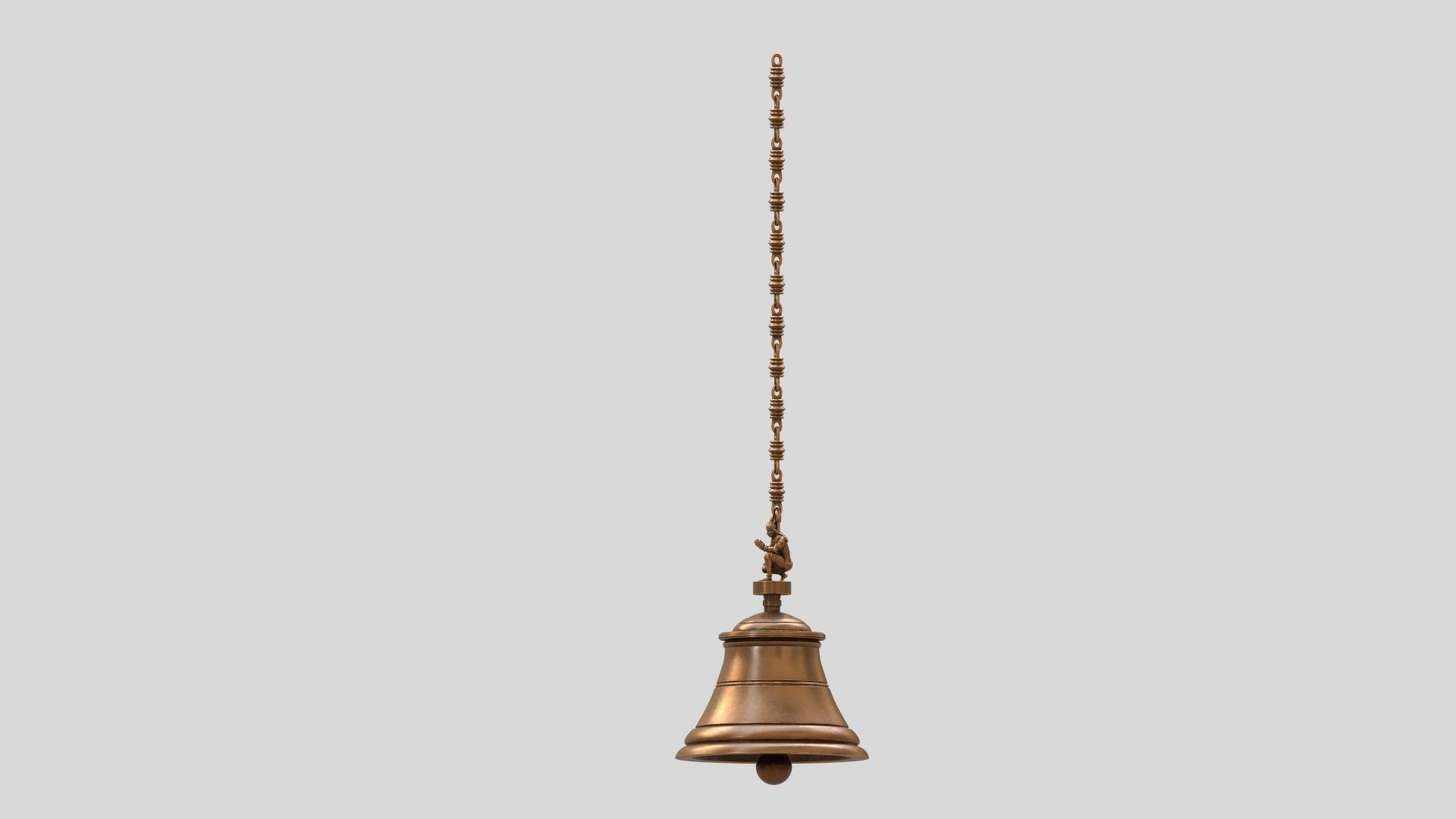lord hanuman bell 3D model_10
