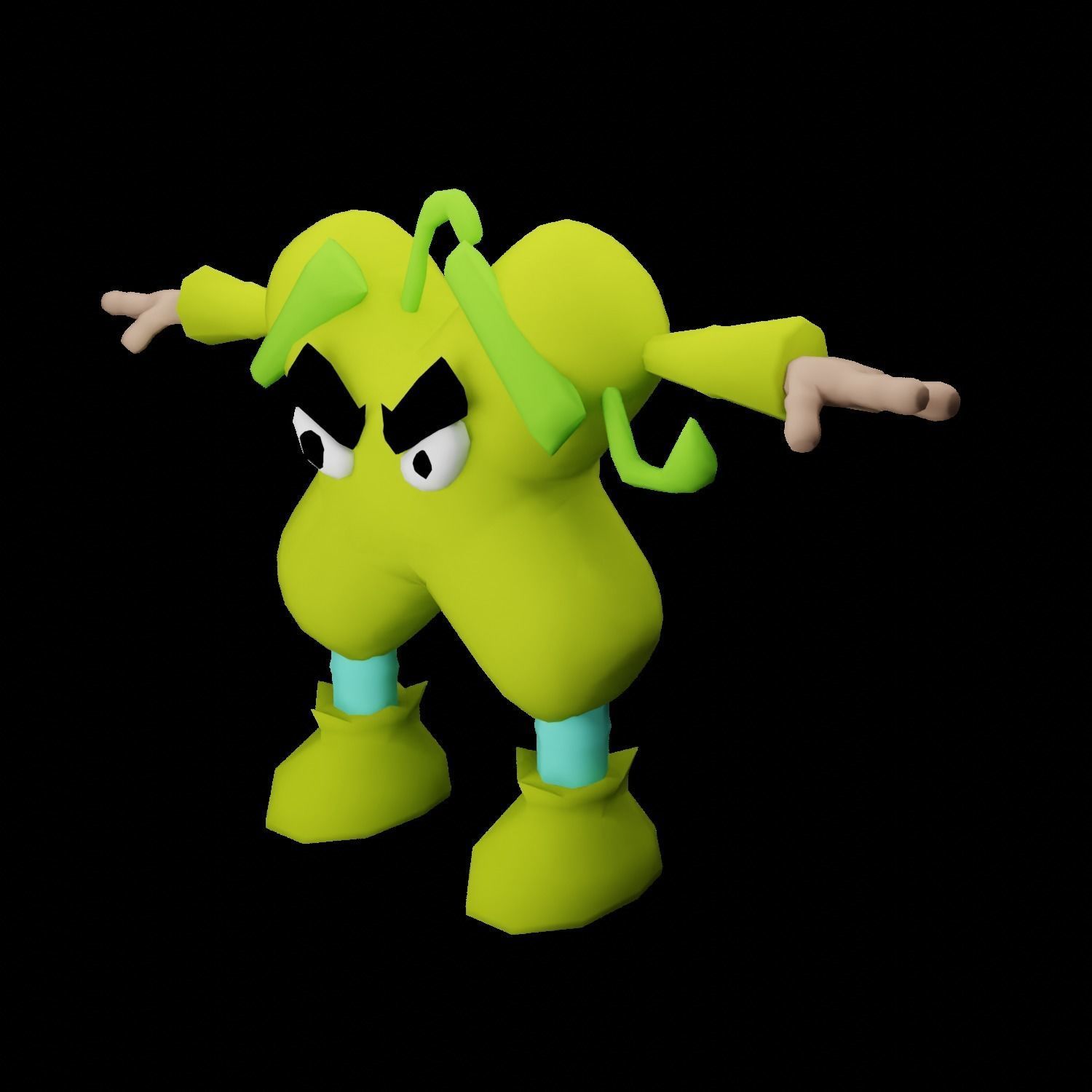 X- Alphabet Lore 3D 3D model_1