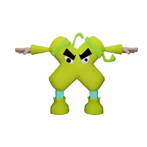 X- Alphabet Lore 3D 3D model